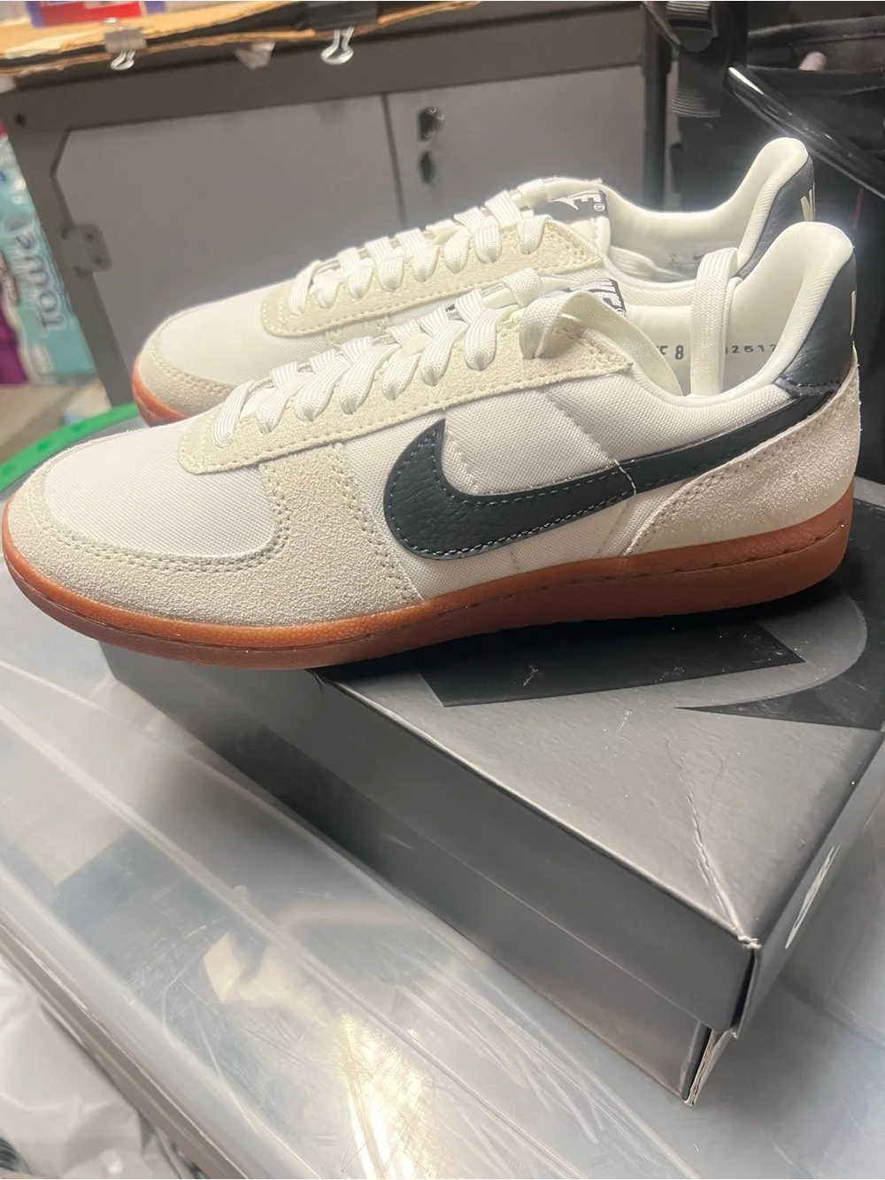 Nike Field General Women's Shoes (Sail/Coconut Milk/Gum Medium Brown/Black) Sz 8